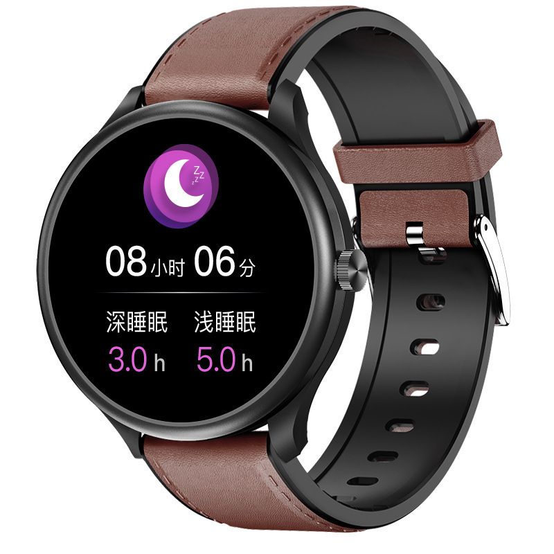 M10 smartwatch measures electrocardiogram, blood pressure, heart rate, blood oxygen, body temperature, sleep